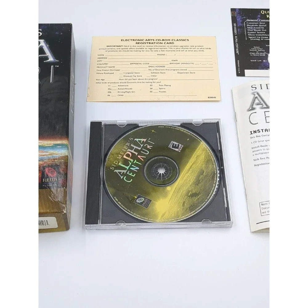 Sid Meier's Alpha Centauri‎ Classics PC 2000 Big Box PC Game VTG
